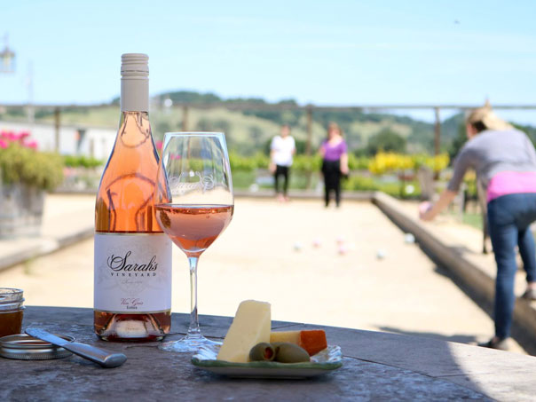 Bocce ball at Sarah's Vineyard